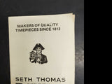 VTG SETH THOMAS CORSAIR MARITIME SHIP BELL CLOCK HELMSMAN BOAT SHIP YACHT SAILBO