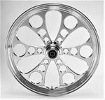 Ultima Polished Kool Kat 21 x 2.15 Front Single Disc Wheel Harley Customs 37-600