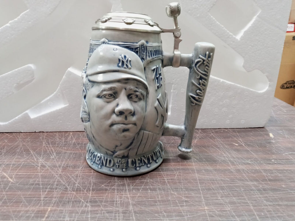 Vtg Babe Ruth Legend Of The Century Ceramic Stein Tankard Beer ...