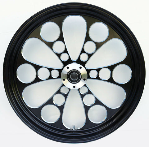 Kool Kat Front Mag Wheel Black 3.5x21 HARLEY Touring FLH Softail Chopper Glide