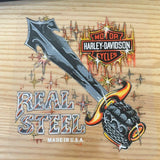 Harley Davidson Real Steel Inside Window Decal Sticker Decor Small New U.S.A.