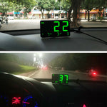 Universal Digital Car GPS MPH KM/h HUD Display Speedometer Alarm For Motorcycle