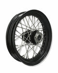 Black Spoke Wheel Harley Sportster Dyna Softail FXR Shovelhead 1979-1999 3.00x16