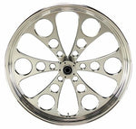 Polished Kool Kat CNC 23" x 3.5" Dual Disc Front Wheel Harley Custom part 37-612