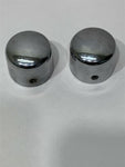 Harley Front Axle Nut Chrome Covers Caps Softail Wide Glide FXR Heritage Touring
