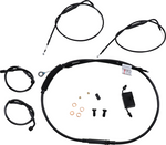 Burly Handlebar Cable Brake Line Kit Clubman Bars Sportster 2014^ 883 iron 1200