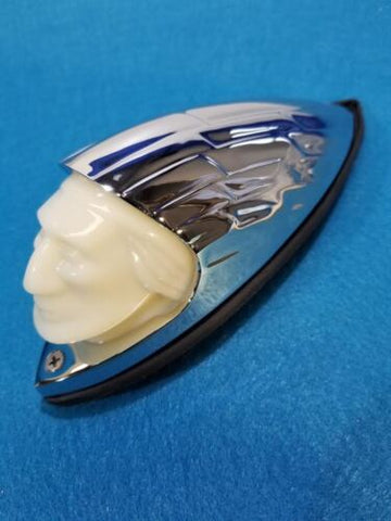 Indian Head Fender Light Chief Harley Custom Chrome Backlit face