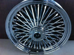 FAT SPOKE 16" FRONT WHEEL CHROME 16 X 3.5 HARLEY FLH ROAD KING BAGGER 2000-2007