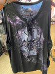 Lethal Angel woman's skull top 3031-3372 2x