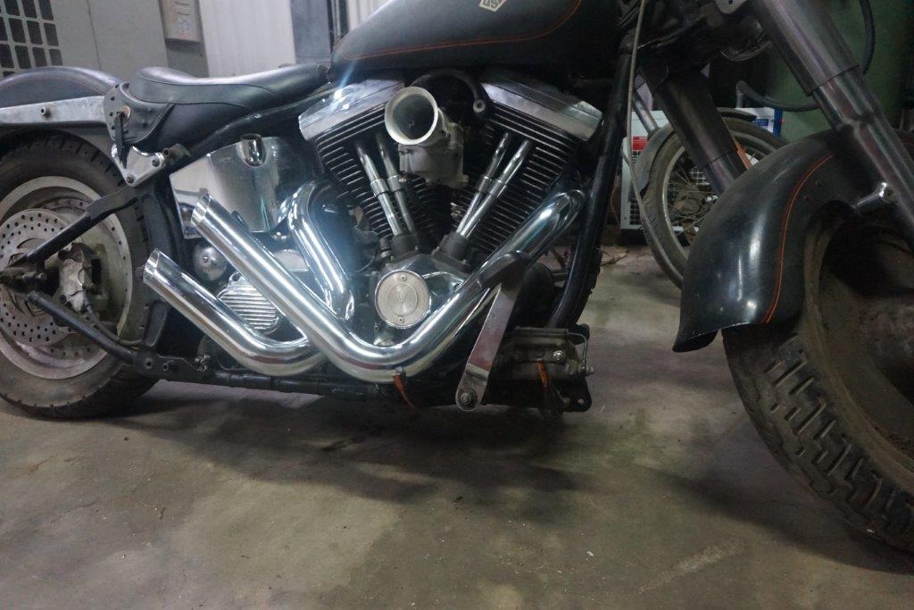 2007 Ridley Automatic Softail Chopper Drag Pipes, For Sale 