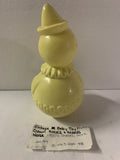 Vintage Baby Toy Poly Poly Clown Rocks & Makes Noise 1950's Chimes Work