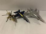 Diecast Military Airplanes ERTL US Navy F-14, Blue Angels F-18A, Russian KA-50