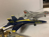 Diecast Military Airplanes ERTL US Navy F-14, Blue Angels F-18A, Russian KA-50