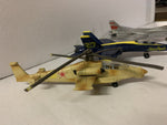 Diecast Military Airplanes ERTL US Navy F-14, Blue Angels F-18A, Russian KA-50