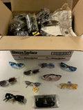 Large Box of Assorted Sunglasses Approx 200 Mens Womens Kids lot