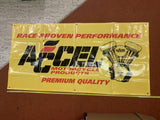 ACCEL Race Proven Performance V Twin Engine Banner Yellow