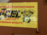 ACCEL Race Proven Performance V Twin Engine Banner Yellow