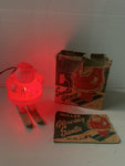 Miller Santa Claus + Snow Man 1940's Decoration Nightlight Antique Christmas