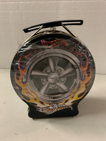 Hot Wheels 2001 Collectible Mini Metal Lunch Box w/Candy Sealed