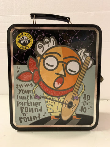 Einstein Bros Bagels "Buckaroos" Metal Lunchbox 2002 Collectible