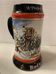 Budweiser Ceramic Beer Mug Stein Collectibles Set of 3 Christmas/Winter Olympics
