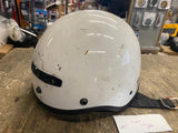 Vtg T-max 1/2 Helmet White Motorcycle Large used Harley Honda Street