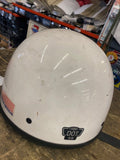 Vtg T-max 1/2 Helmet White Motorcycle Large used Harley Honda Street