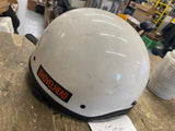 Vtg T-max 1/2 Helmet White Motorcycle Large used Harley Honda Street