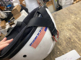 Vtg T-max 1/2 Helmet White Motorcycle Large used Harley Honda Street