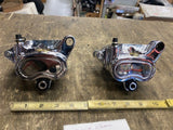 Chrome Dual Disc Front Brake Calipers Harley Dyna Bagger Sportster 4 piston 2000