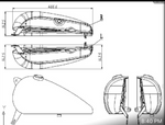 2.5 Gallon Fatbob Gas Tanks Harley Chopper Shovelhead Panhead Thin Custom Big Tw