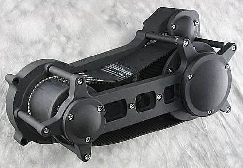 Ultima Black Drag Open Belt Drive Harley Chopper Twin Cam E