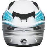 Gmaxx FF-98 Osmosis Matte White/Teal/Grey Full Face Helmet Small With Dual Visor