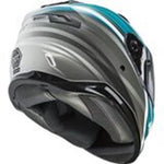 Gmaxx FF-98 Osmosis Matte White/Teal/Grey Full Face Helmet Small With Dual Visor